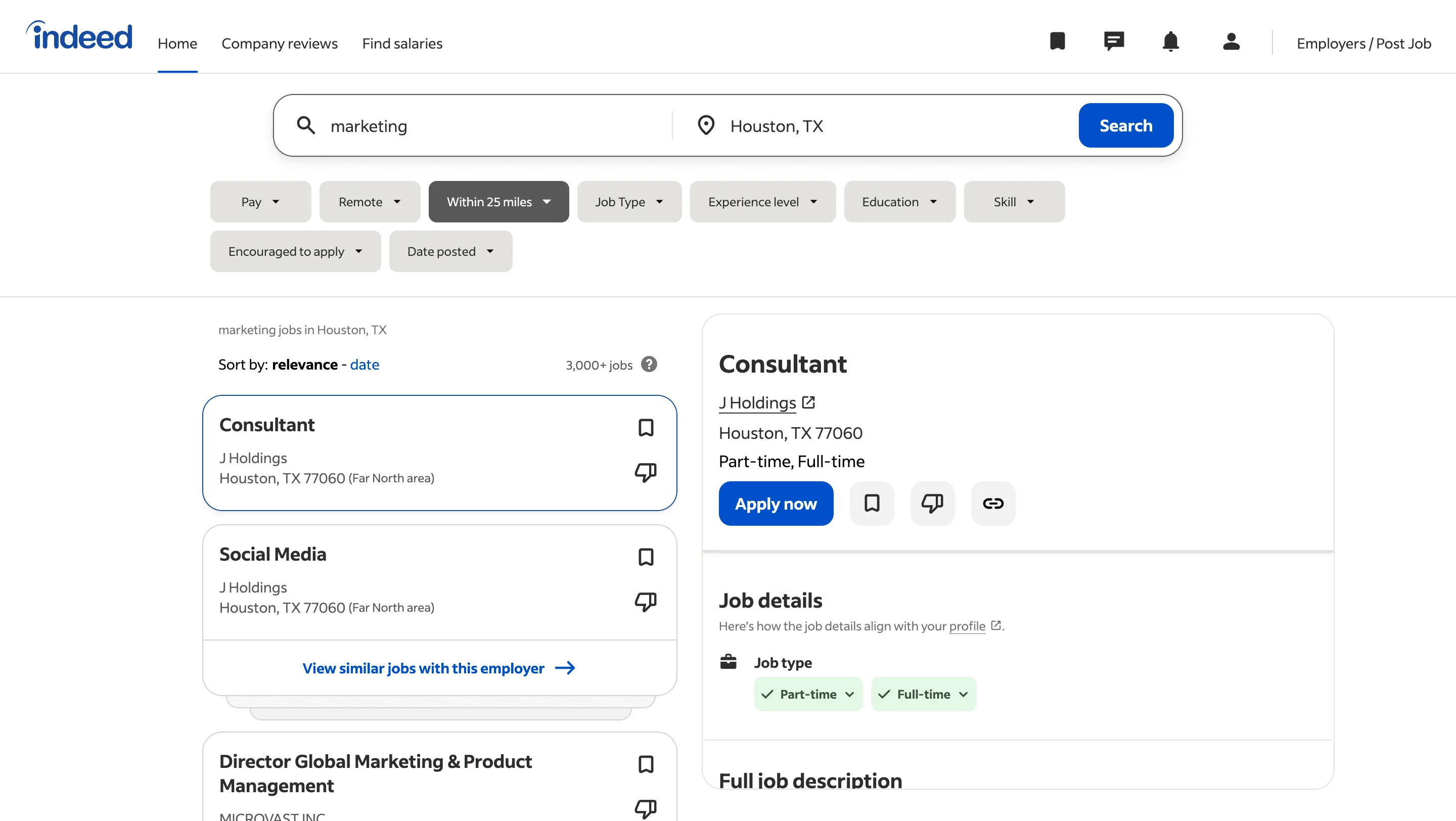 Indeed Job Listings Scraper